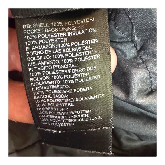 The North Face Womens Fleece Reversible Jacket S Black Polyester Mossbud Swirl - Picture 7 of 7